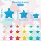 270 PCS Glitter Foam Star Stickers - Self-Adhesive Star Foam Stickers for Wall/Scrapbooks/Poster, Colorful Foam Star Shape Glitter Sticker Birthday Party Glitter Star Stickers 3 Sizes 5 Color